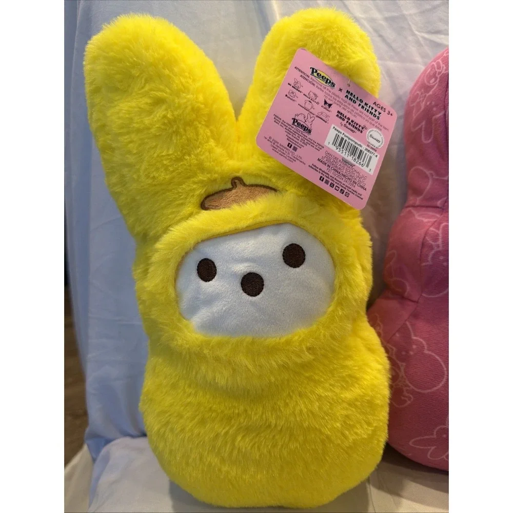 Peeps Hello Kitty Plush Lot 3‎ Pompompurin Sanrio Easter Bunny NWT